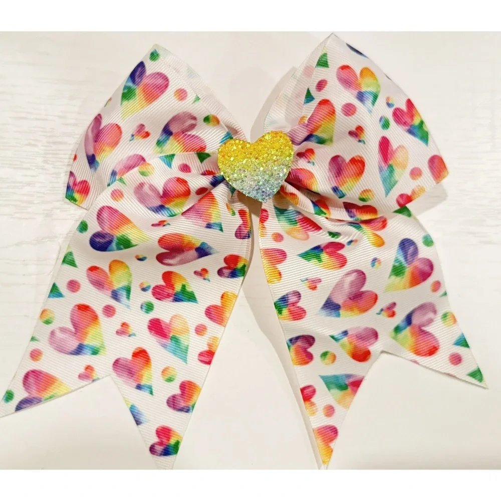 KLASS Girls Hair Bows Bundle Happy Birthday Rainbow 6